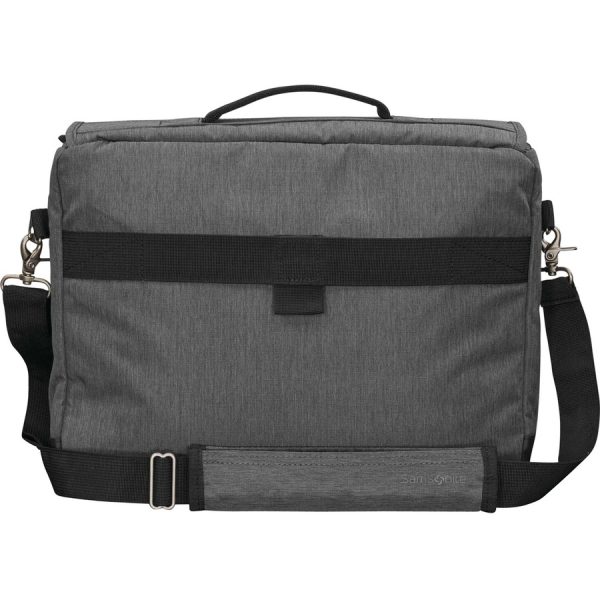 Samsonite Modern Utility Carrying Case (Messenger) for 15.6" Apple iPad Notebook, Tablet - Charcoal Heather, Charcoal - Image 4