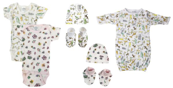Newborn Baby Girl 7 Pc  Sets Nc_0609