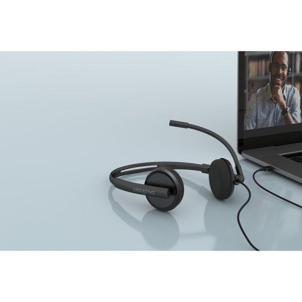 Creative HS-220 USB Headset with Noise-Cancelling Mic and Inline Remote - Image 6