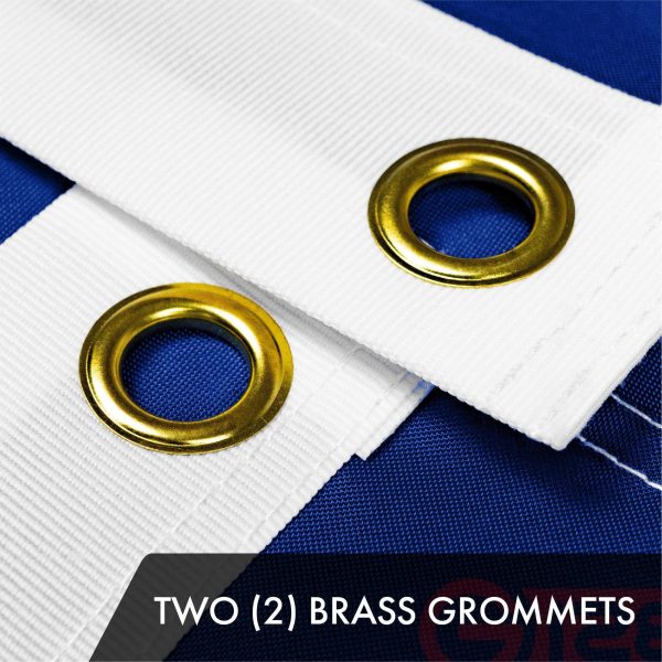 G128 Combo Pack: American USA Flag 4x6 Ft & Texas TX State Flag 4x6 Ft | Both ToughWeave Series Embroidered 300D Polyester, Embroidered Design, Indoor/Outdoor, Brass Grommets - Image 3