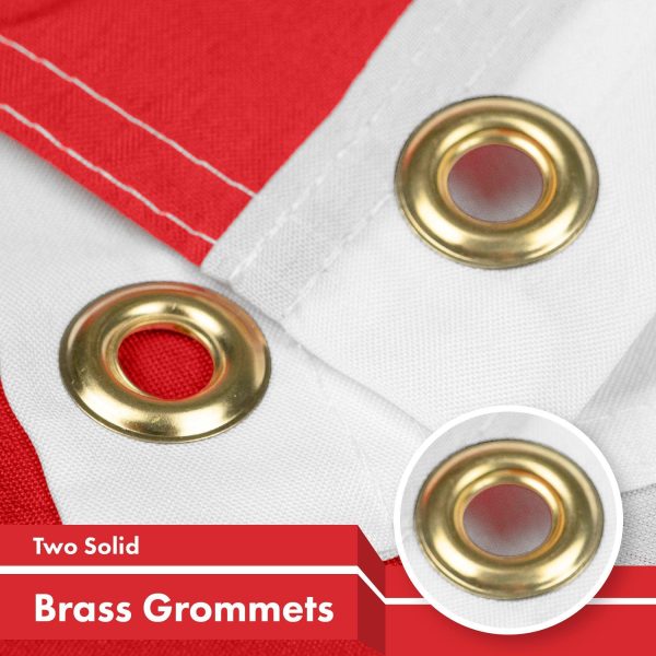 G128 Poland ENSIGN Flag | 3x5 feet | Printed 150D, Indoor/Outdoor, Vibrant Colors, Brass Grommets, Quality Polyester, Much Thicker More Durable Than 100D 75D Polyester - Image 2