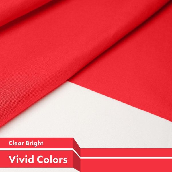 G128 10 Pack: Indonesia Indonesian Flag | 3x5 Ft | Printed 150D Polyester - Indoor/Outdoor, Vibrant Colors, Brass Grommets, Quality Polyester, Much Thicker More Durable Than 100D 75D Polyester - Image 3