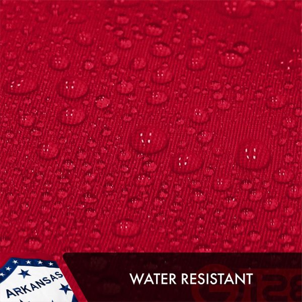G128 5 Pack: Arkansas AR State Flag | 3x5 Ft | Double ToughWeave Series Double Sided Embroidered 210D Polyester | Embroidered Design, Indoor/Outdoor, Brass Grommets, Heavy Duty, 2-ply - Image 7