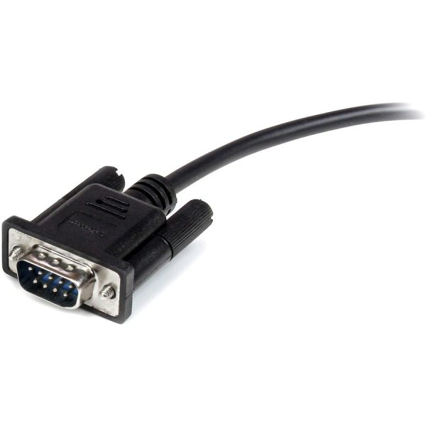 StarTech.com 0.5m Black Straight Through DB9 RS232 Serial Cable - M/F - Image 3