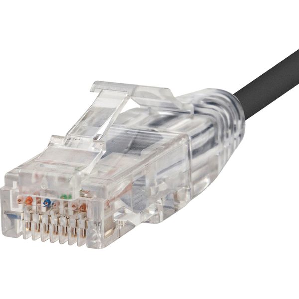 Monoprice SlimRun Cat6 28AWG UTP Ethernet Network Cable, 2ft Black - Image 2