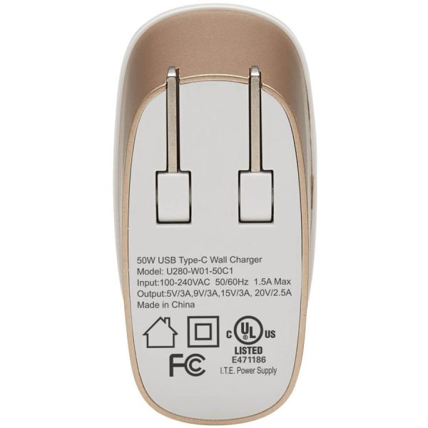 Eaton Tripp Lite Series 50W Compact USB-C Wall Charger - GaN Technology, USB-C Power Delivery 3.0 - Image 4