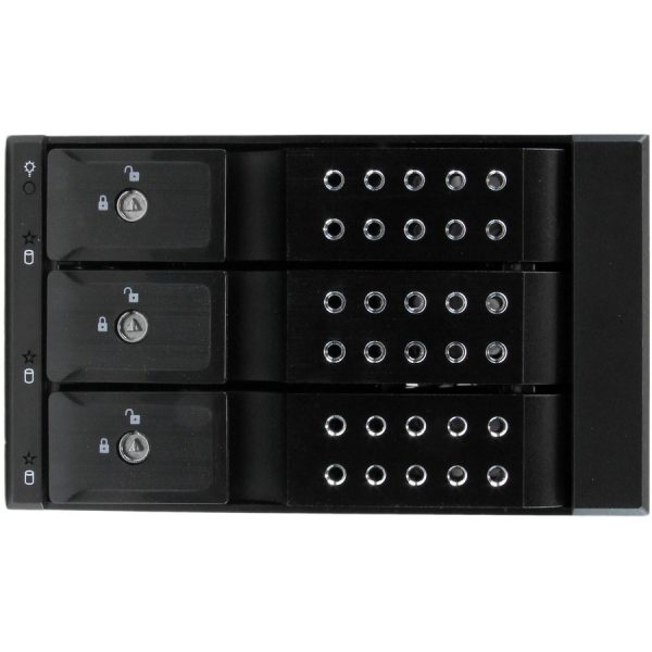 StarTech.com 3 Bay Aluminum Trayless Hot Swap Mobile Rack Backplane for 3.5in SAS II/SATA III - 6 Gbps HDD - Image 3