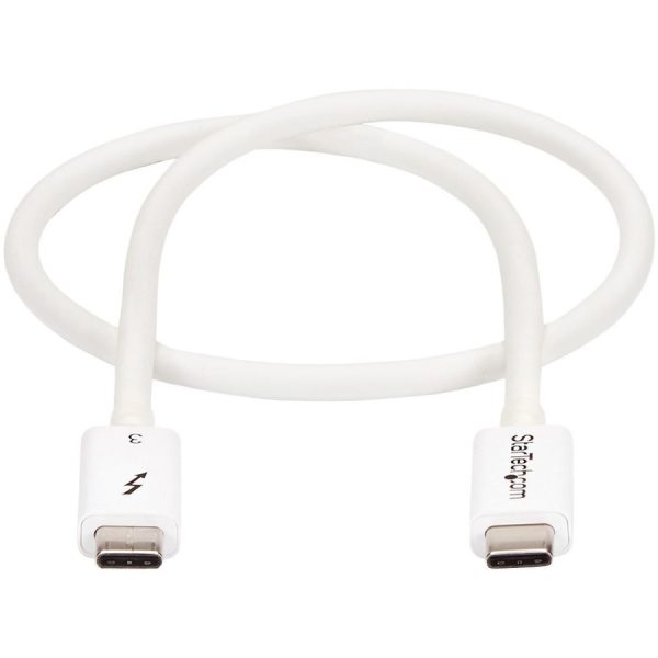 StarTech.com 1.6ft (50cm) Thunderbolt 3 Cable, 40Gbps, 100W PD, 4K/5K Video, Thunderbolt-Certified, Compatible w/ TB4/USB 3.2/DisplayPort - Image 5