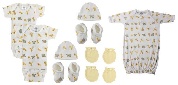 Unisex Newborn Baby 9 Pc  Sets Nc_0695