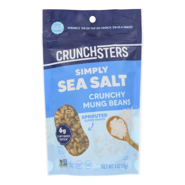Crunchsters - Sprouted Protein Snack - Sea Salt - Case of 6 - 4 oz. - Image 3
