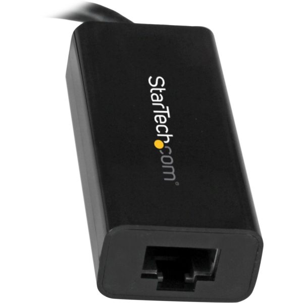 StarTech.com USB C to Gigabit Ethernet Adapter - Thunderbolt 3 - 10/100/1000Mbps - Black - Image 3