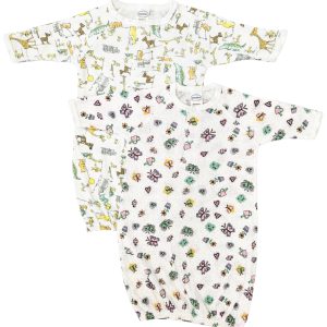 Newborn Baby Girls 2 Piece Gown Set Nc_0805