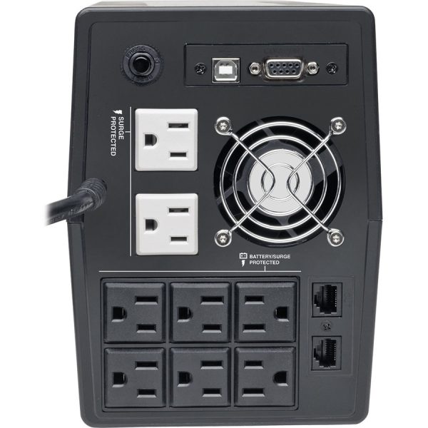 Eaton Tripp Lite Series 1440VA 1200W Line-Interactive UPS - 8 NEMA 5-15R Outlets, AVR, 120V, 50/60 Hz, USB, LCD, Tower - Image 3