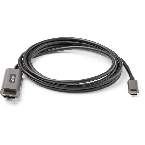 StarTech.com 6ft (2m) USB C to HDMI Cable 4K 60Hz with HDR10, Ultra HD USB Type-C to HDMI 2.0b Video Adapter Cable, DP 1.4 Alt Mode HBR3 - Image 3