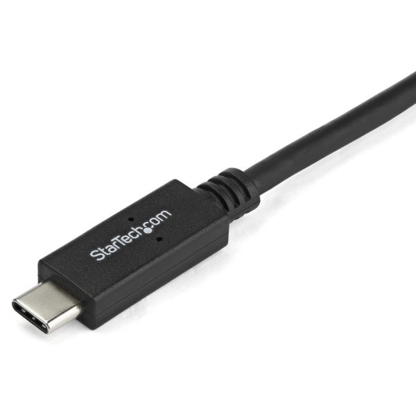StarTech.com 3.3 ft / 1 m USB-C to DVI Cable - USB Type-C Video Adapter Cable - 1920 x 1200 - Black - Image 2
