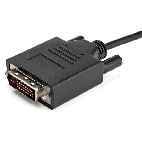 StarTech.com 3.3 ft / 1 m USB-C to DVI Cable - USB Type-C Video Adapter Cable - 1920 x 1200 - Black - Image 3