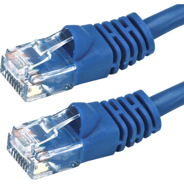 Monoprice Cat6 24AWG UTP Ethernet Network Patch Cable, 1ft Blue - Image 2