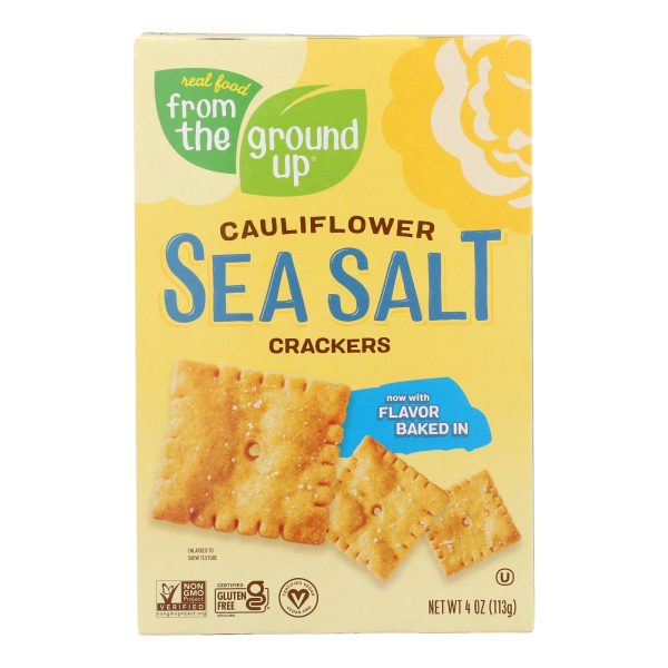 From The Ground Up - Cauliflower Crackers - Original - Case of 6 - 4 oz. - Image 3