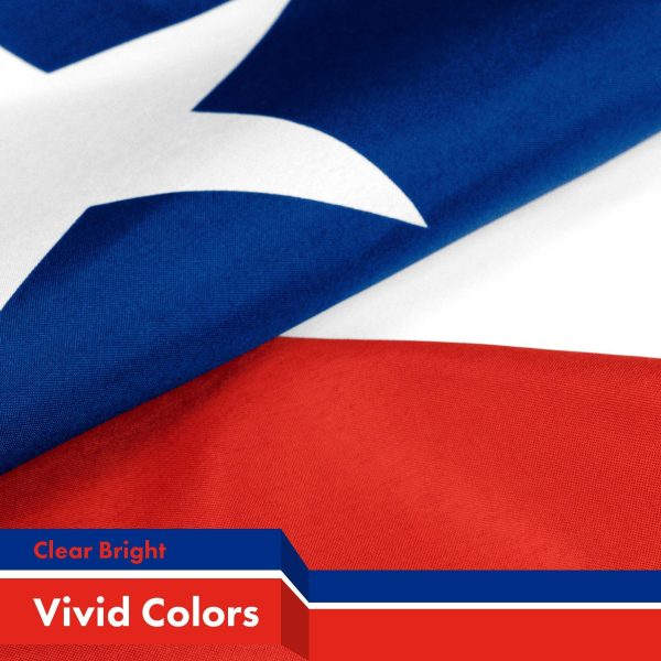 Chile (Chilean) Flag 150D Printed Polyester 3x5 Ft - Image 3