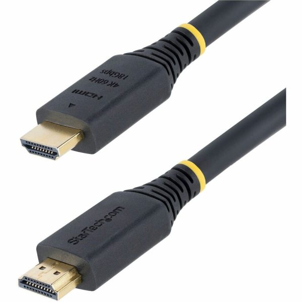 StarTech.com 25ft (7.6m) Premium Certified High Speed HDMI Cable, 4K 60Hz/1440p 144Hz, 18Gbps, UHD HDMI 2.0 Cord, TPE Jacket - Image 2