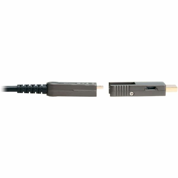 Eaton Tripp Lite Series 8K HDMI Fiber Active Optical Cable (AOC) with Detachable Connectors (M/M) - 8K UHD @ 60 Hz, HDR, HDCP 2.3, Black, 30 m (98 ft.) - Image 6