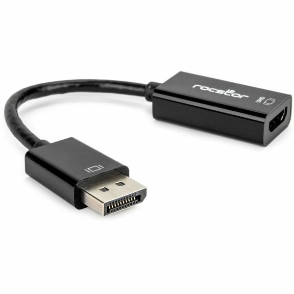Rocstor DisplayPort 1.2 to HDMI 4K/60Hz Active Adapter Converter - M/F - Black - Image 3