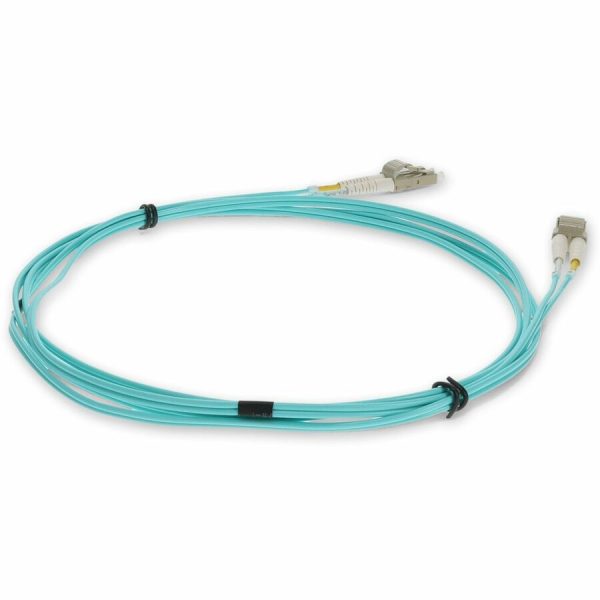 AddOn 2m LC (Male) to LC (Male) Aqua OM3 Duplex Fiber OFNR (Riser-Rated) Patch Cable - Image 5