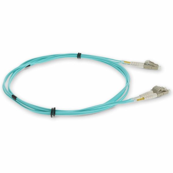 AddOn 2m LC (Male) to LC (Male) Aqua OM3 Duplex Fiber OFNR (Riser-Rated) Patch Cable - Image 6