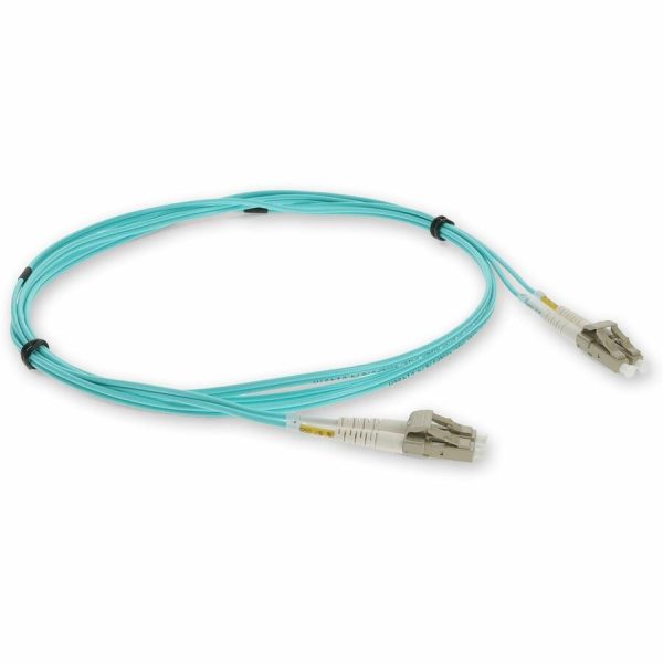 AddOn 2m LC (Male) to LC (Male) Aqua OM3 Duplex Fiber OFNR (Riser-Rated) Patch Cable - Image 7