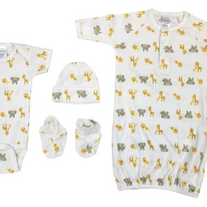 Unisex Newborn Baby 4 Pc  Sets Nc_0698