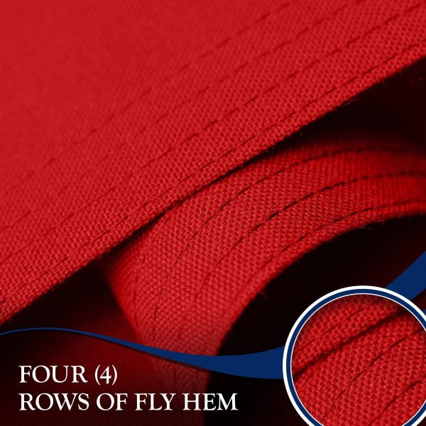 G128 5 Pack: Georgia GA State Flag | 1x1.5 Ft | StormFlyer Series Embroidered 220GSM Spun Polyester | Embroidered Design, Indoor/Outdoor, Brass Grommets, Heavy Duty, All Weather - Image 4