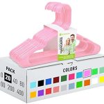 Hangers for Adult Size Clothing Plastic Ideal for Everyday Standard Use Clothes Shirts Blouses TShirts Dresses Jackets