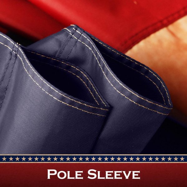 G128 5 Pack: Texas Tea-Stained Flag | 3x5 Ft | ToughWeave Pro Series Pole Sleeve Embroidered 420D Polyester | Embroidered Design, Indoor/Outdoor, High Quality, NO Flagpole Included - Image 2