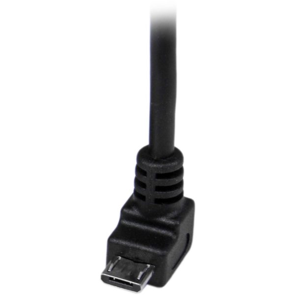 StarTech.com 2m Micro USB Cable - A to Down Angle Micro B - Image 4