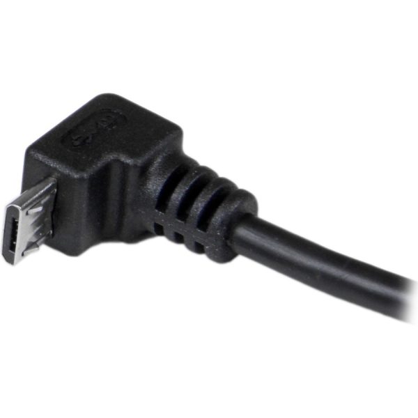 StarTech.com 2m Micro USB Cable - A to Down Angle Micro B - Image 5