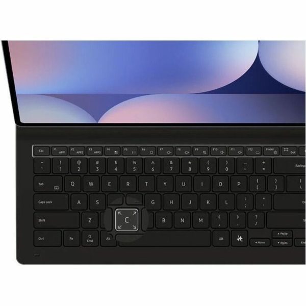 Samsung Keyboard/Cover Case (Book Fold) Samsung Galaxy Tab S10 Ultra, Galaxy Tab S9 Ultra Tablet - Black - Image 4