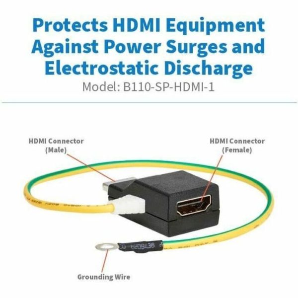 Eaton Tripp Lite Series In-Line HDMI Surge Protector - 4K 60 Hz, HDCP, IEC Compliant, TAA - Image 8