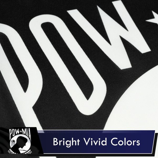 G128 Combo Pack: USA American Flag 3x5 Ft 75D Printed Stars & POW|MIA Flag 3x5 Ft 75D Printed - Image 4