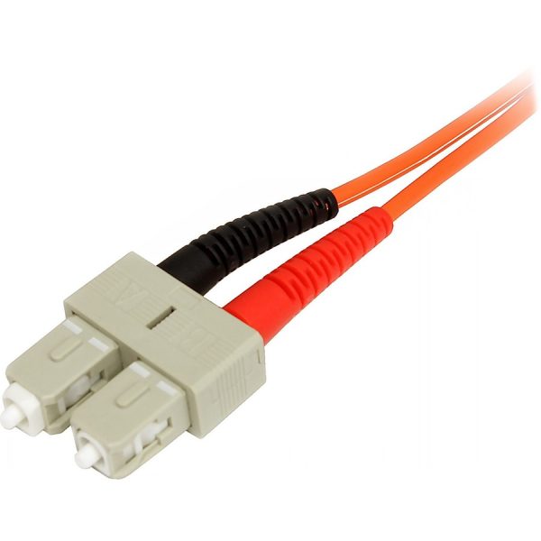 StarTech.com 1m Fiber Optic Cable - Multimode Duplex 50/125 - LSZH Fiber Jumper Cord - LC/SC - Image 3