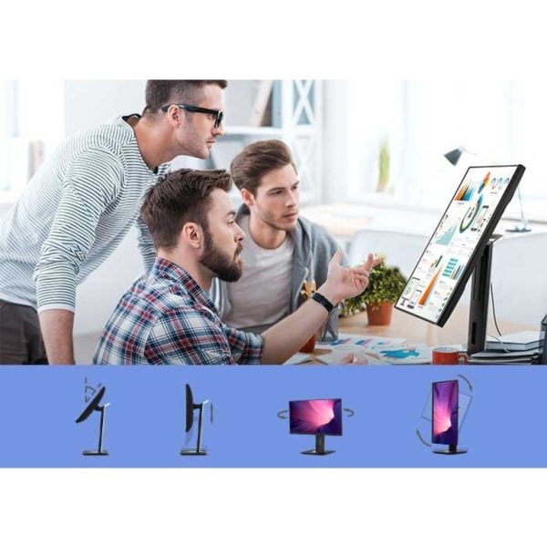 ViewSonic VG2456A 24 Inch 1080p IPS Monitor with USB C 3.2 with 90W Power Delivery, Docking Built-In, RJ45, 40 Degree Tilt Ergonomics for Home and Office - Image 6