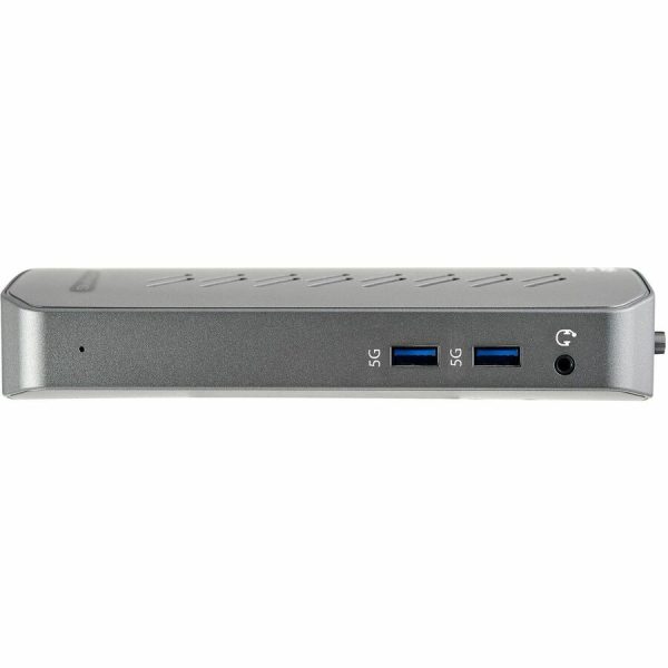 StarTech.com USB-C USB-A Dock - Hybrid Universal USB 3.0 Laptop Docking Station - Dual Monitor 4K 60Hz HDMI/DisplayPort - 6xUSB Type-A/GbE - Image 6