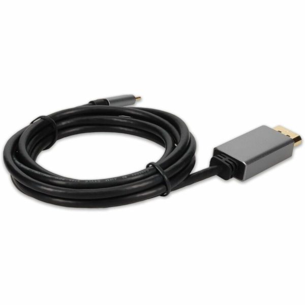 AddOn 6ft USB-C Male to DisplayPort Male Adapter Cable with Aluminum Housing - Image 5