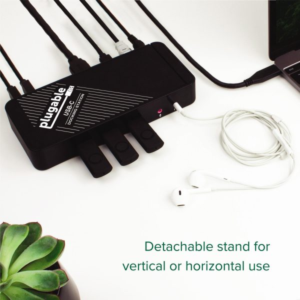 Plugable USB C Docking Station with Charging, Compatible with Thunderbolt 3 and USB-C MacBooks and Specific Windows, Chromebook, Linux Systems - Image 4