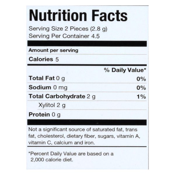 Pur Gum - Spearmint - Aspartame Free - 9 Pieces - 12.6 g - Case of 12 - Image 3