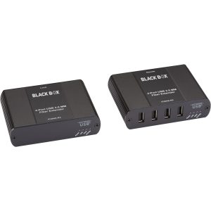Black Box USB 2.0 Extender - Multimode Fiber, 4-Port