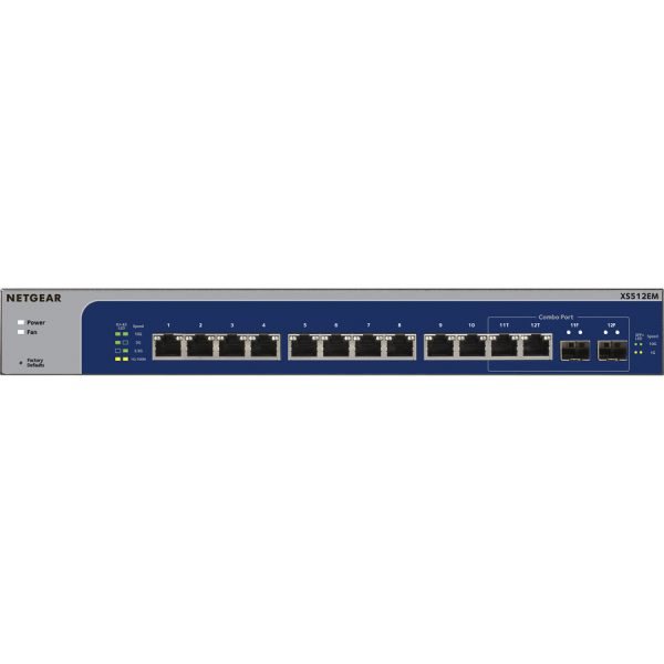 Netgear 12-Port 10-Gigabit/Multi-Gigabit Ethernet Smart Managed Plus Switch (XS512EM) - Image 3