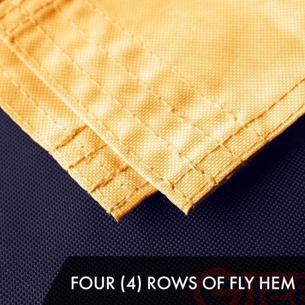 G128 Combo Pack: American USA Tea-Stained Flag 4x6 Ft & Bennington 76 Tea-Stained Flag 4x6 Ft | Both ToughWeave Pro Series Embroidered 420D Polyester, Embroidered Design, Brass Grommets - Image 5