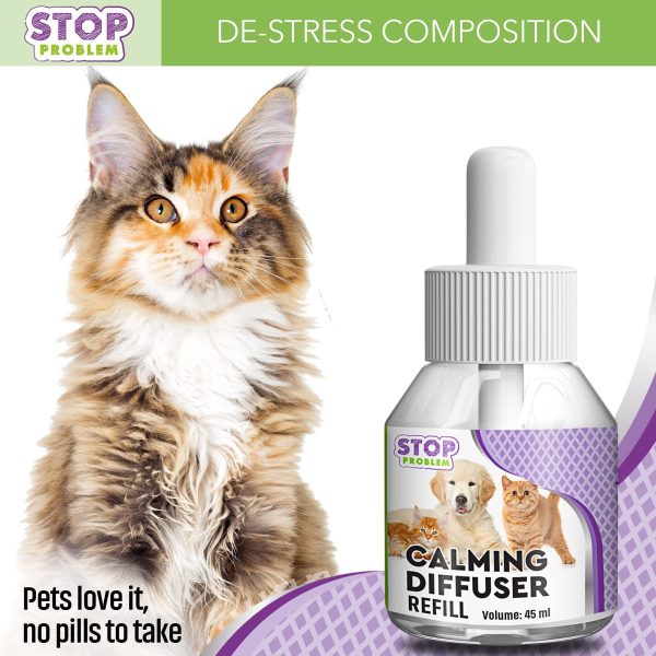 Beloved Pets Cat Calming Diffuser & Pet Anti Anxiety Products   Feline Calm Pheromones Plug in & Cats Stress Relief Comfort Help with Aggression New Zone Pee Fighting with Dogs & Other Behavior - Image 7