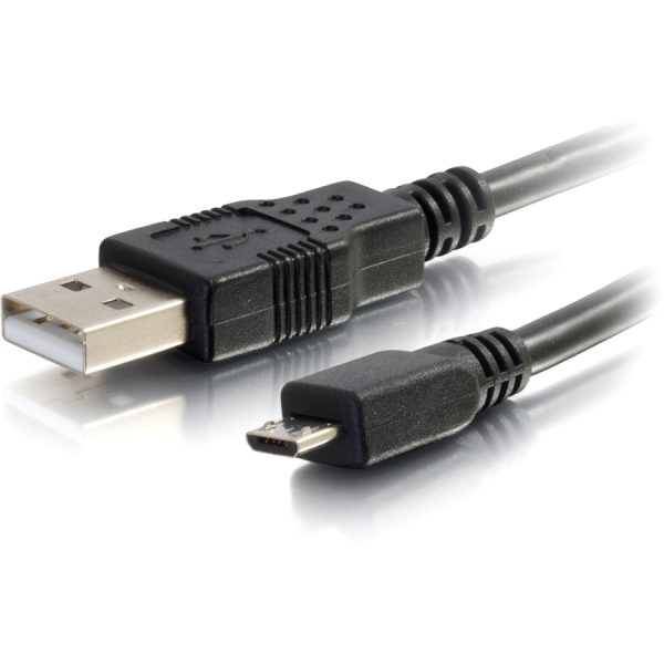 C2G 3m USB Charging Cable - USB A to Micro-B - USB Phone Cable - 10ft - Image 2