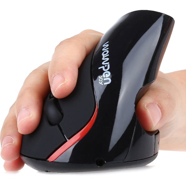 WOW PEN JOY II WIRED VERTICAL ERGONOMIC OPTICAL MOUSE BLACK - Image 2